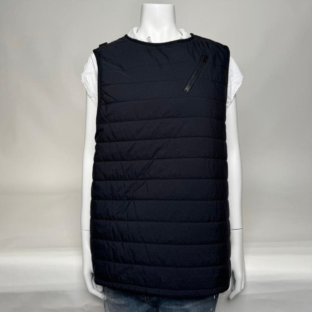Unisex Neighborhood NWT Black Side Zip Down Puff N Vest Size L
